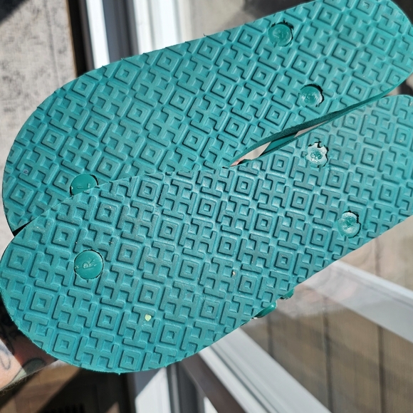 Tory Burch Sandals BEAUTIFUL Emerald Green Color - Picture 3 of 4